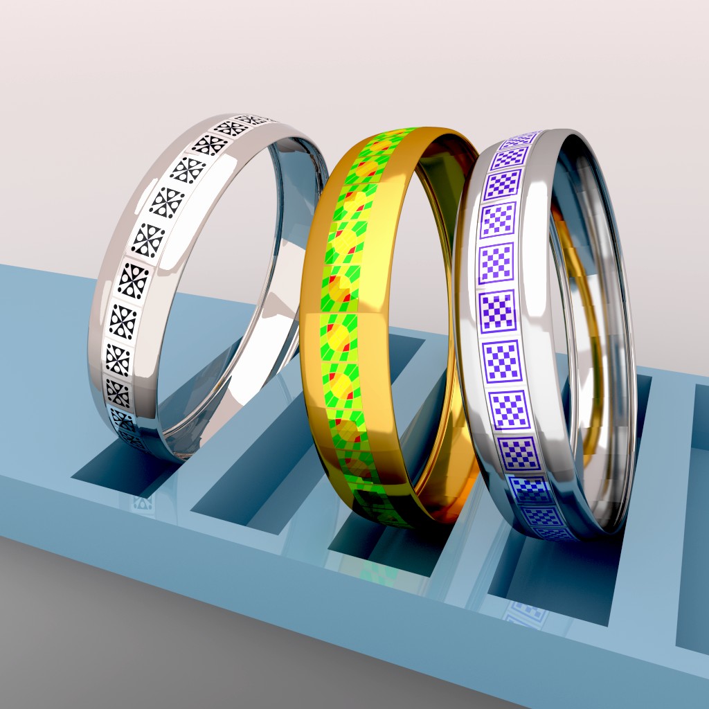 3 Ornamental Rings preview image 3